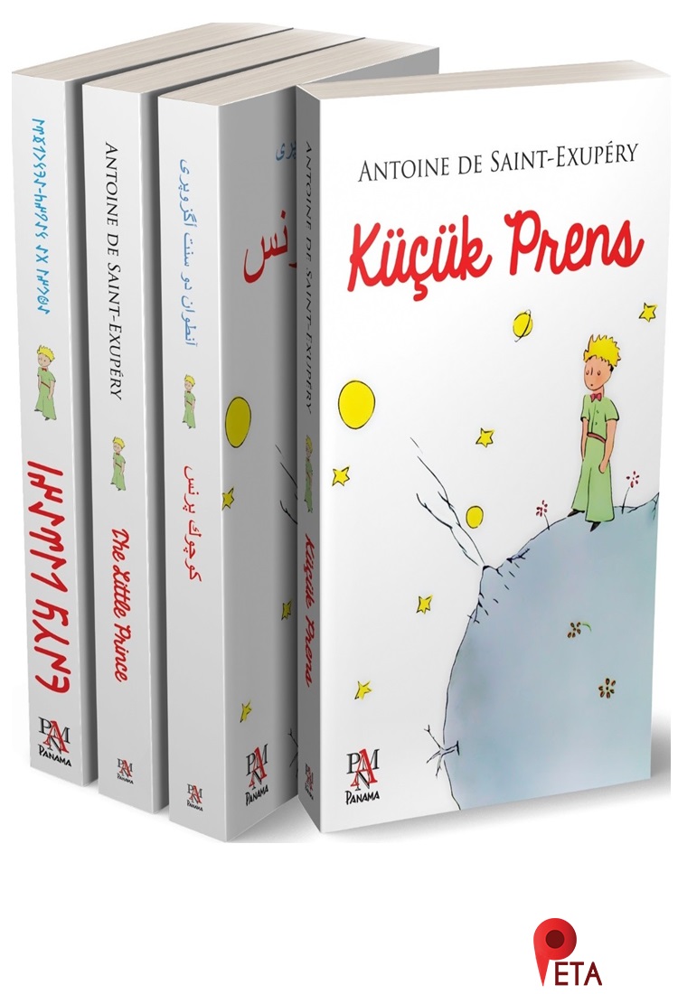 Küçük Prens Seti (4 Kitap Takım) Türkçe, İngilizce, Osmanlıca, Göktürkçe