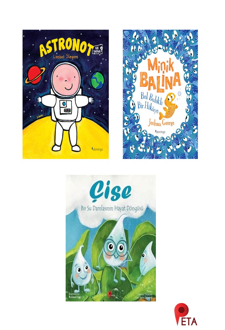 Astronot Ne Yapar? - Minik Balina - Çise Hikâye Kitabı Hediyeli (4+ Yaş Çocuk Hikâye Kitapları Seti)
