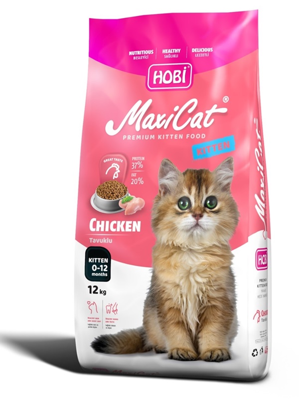 Hobi Maxicat Tavuklu Yavru Kedi Maması 12kg